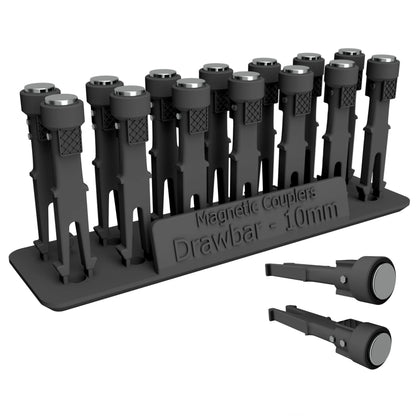 RRM180 OO Gauge Magnetic Couplings - 10mm Drawbar (14 Pack)