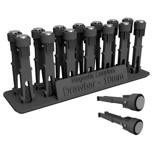 RRM180 OO Gauge Magnetic Couplings - 10mm Drawbar (14 Pack)