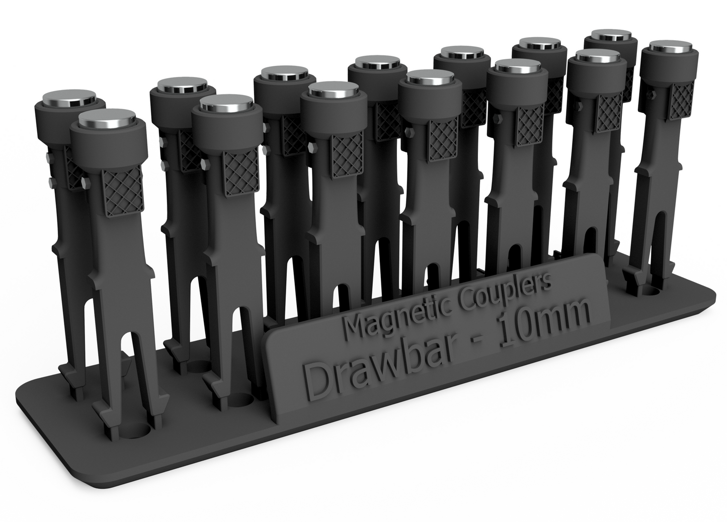 RRM180 OO Gauge Magnetic Couplings - 10mm Drawbar (14 Pack)