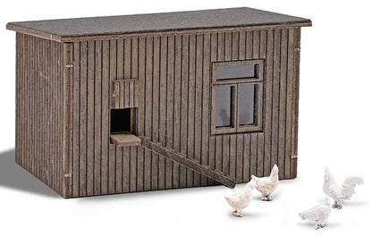 BUS1844 Chicken coop with chickens