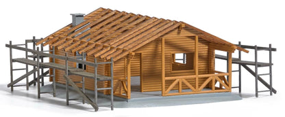 BUS1855 Log cabin under construction