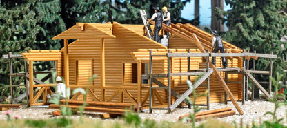 BUS1855 Log cabin under construction
