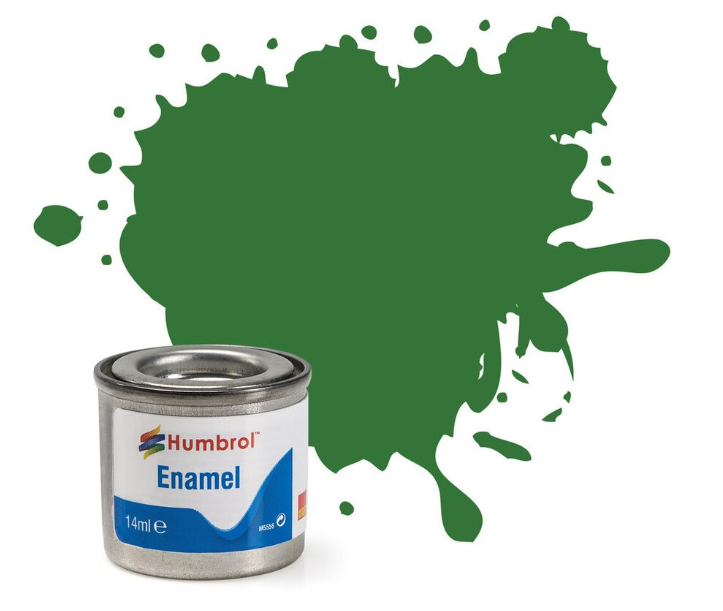 No 131 Mid Green Satin Enamel Paint (14ml)