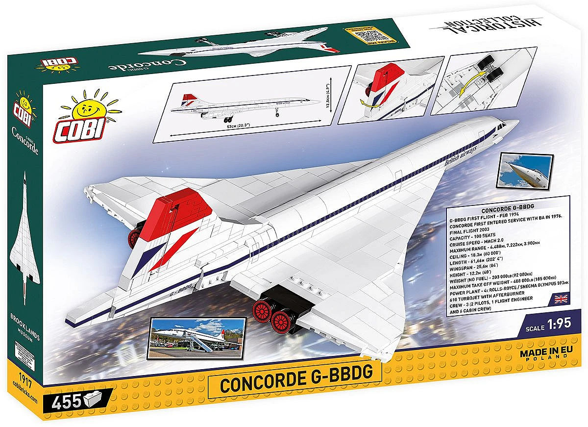 Concorde G-BBDG (455 pcs) Model Kit