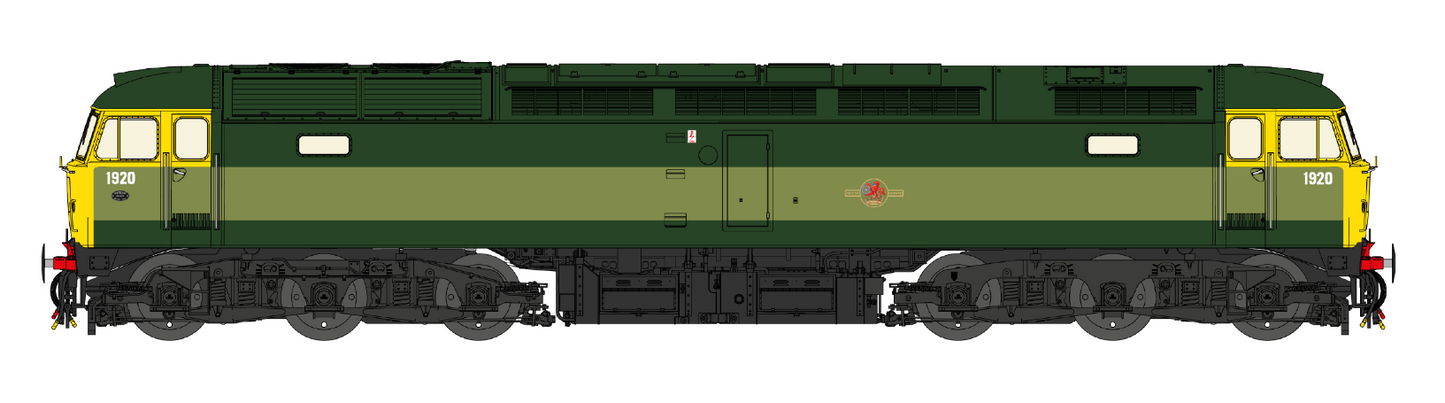 Highly Detailed Premium Weathered Class 47 BR Two Tone Green No.1920 Diesel Locomotive - DCC Sound