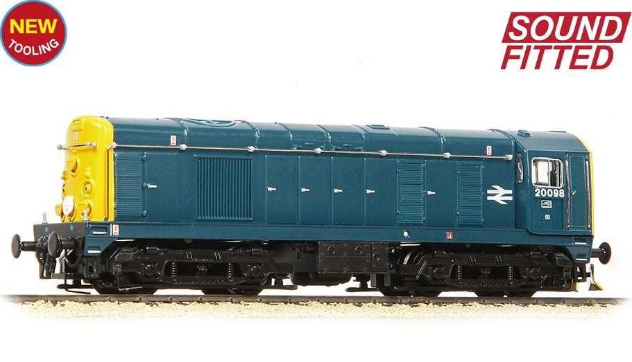 371-032CSF Class 20/0 Disc Headcode & Tablet Catcher Recess 20098 BR Blue Diesel Locomotive - DCC Sound