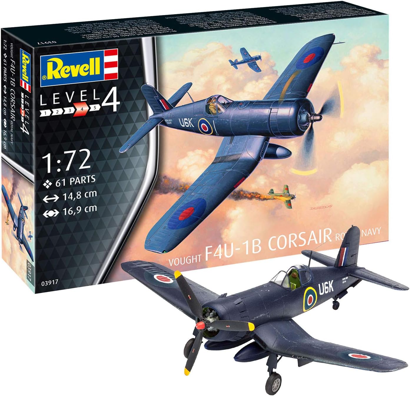 Vought F4U-1B Cor - sair "Royal Navy" Model Kit