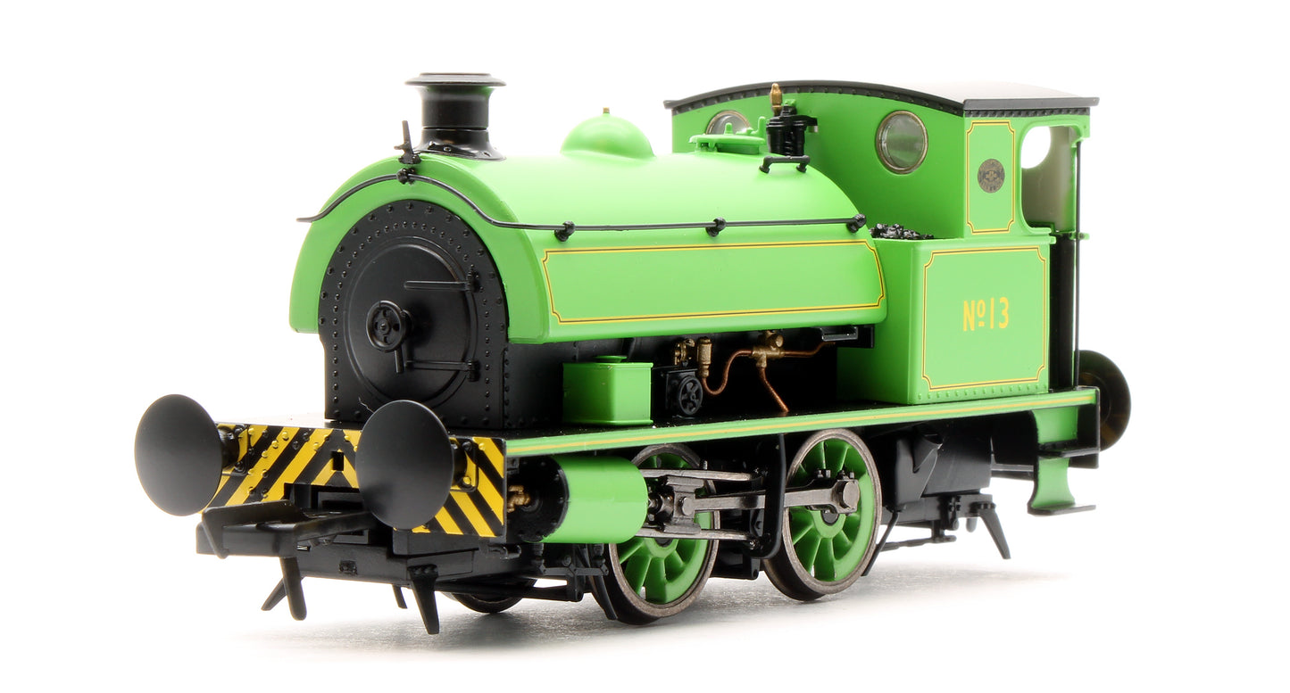 Hawthorn Leslie 0-4-0 Yellow Chevrons  Newcastle Electric Supply 13 - Steam Tank Locomotive - DCC Fitted