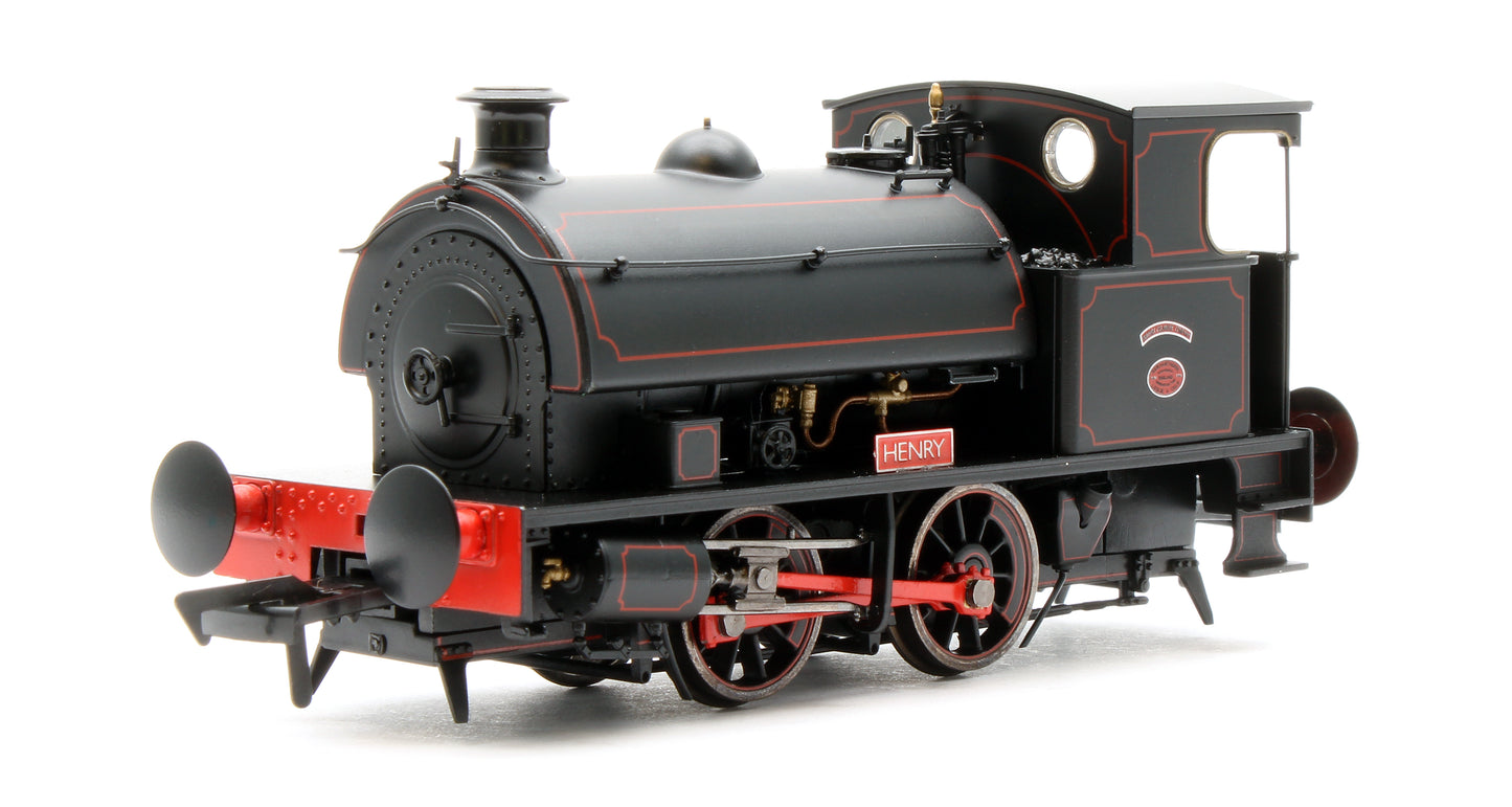 Hawthorn Leslie 0-4-0 Black Lined Red `Henry' - Steam Tank Locomotive - DCC Fitted