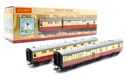 Pre-Owned R40470 BR 'Tavern' Kitchen and Buttery Car & Composite Restaurant - White Horse 7833 Twin pack