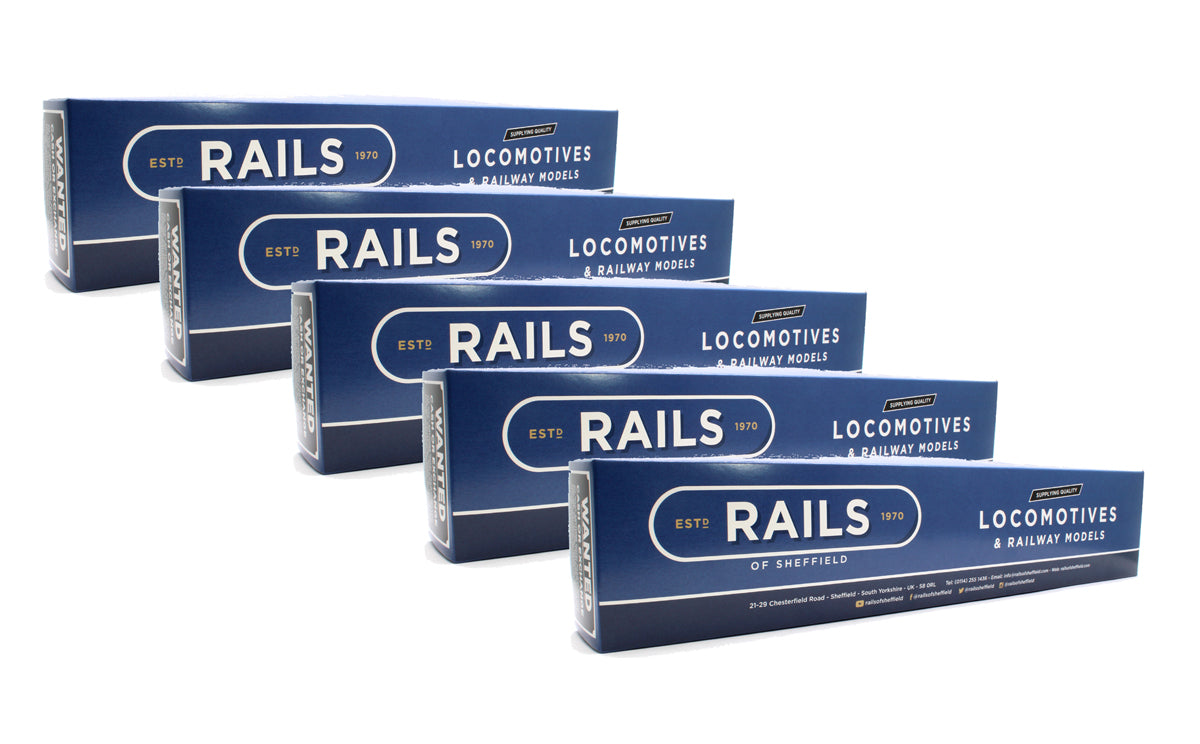 Rails 5XRails Box Lot of 5 Rails Replacement Boxes