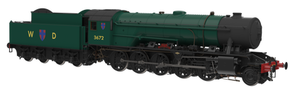 WD Austerity 2-10-0 'Dame Vera Lynn' BR Brunswick Green No.3672 Steam Locomotive - DCC Sound