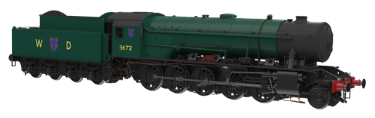 WD Austerity 2-10-0 'Dame Vera Lynn' BR Brunswick Green No.3672 Steam Locomotive - DCC Sound