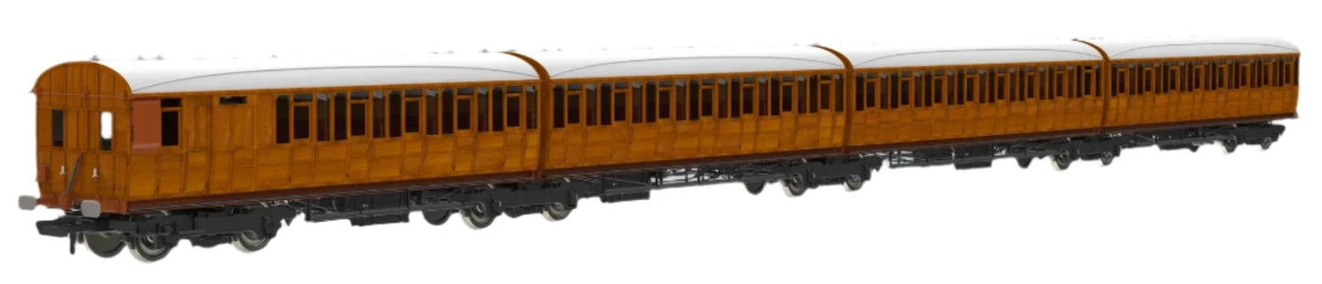 Quad Art Set No. 74A LNER Teak Preserved Set 4 Coach Pack