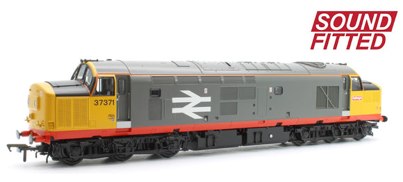 Class 37/0 Centre Headcode 37371 BR Railfeight (Red Stripe) Diesel Locomotive - DCC Sound