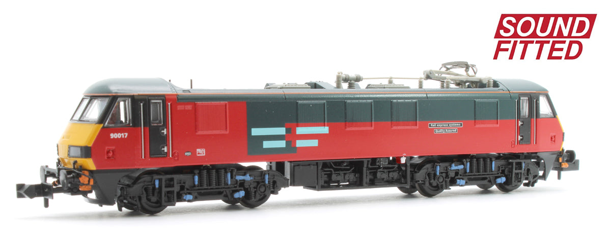 Class 90/0 90017 'Rail Express Systems Quality Assured' Rail Exp. Sys. Electric Locomotive - DCC Sound