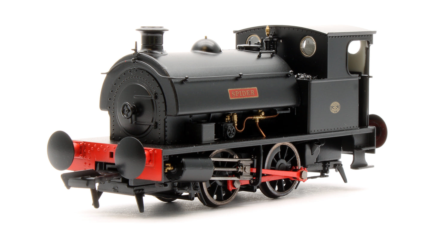 Hawthorn Leslie 0-4-0 Green `Spider' Black Park Colliery - Steam Tank Locomotive - DCC Fitted