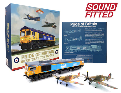 Pre-Owned Pride of Britain Class 66 731 'Thank You NHS' GBRf Train Pack - DCC Sound Fitted