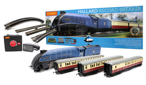 Class A4 4-6-2 Mallard Record Breaker BR Blue Train Set