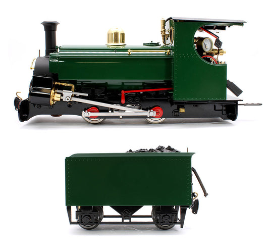 0-4-0 Saddle Tank 'Linda (Mk2) Mid Brunswick Green (Radio Control, Uninsulated Wheels) Steam Locomotive