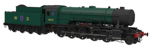 WD Austerity 2-10-0 'Dame Vera Lynn' BR Brunswick Green No.3672 Steam Locomotive