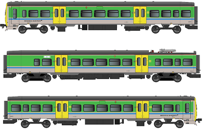 Class 323 323221 Regional Railways Centro Heritage Repaint 3 Car EMU Set