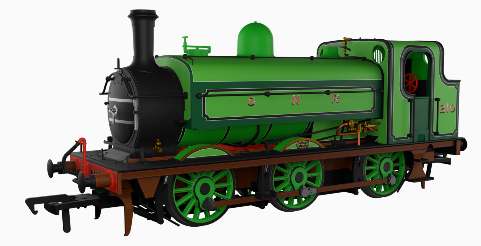 Rapido Trains UK 958001 GNR J13 No.1210 GNR Green Steam Tank – Rails
