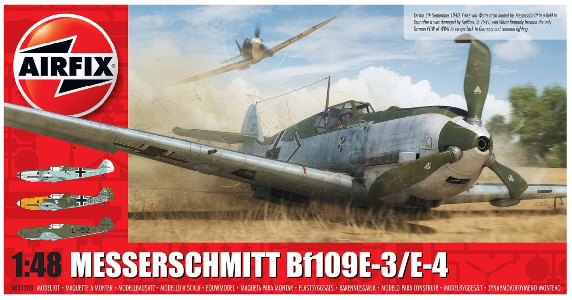 Airfix A05120B Messerschmitt Me109E-3/E-4 Model Kit – Rails