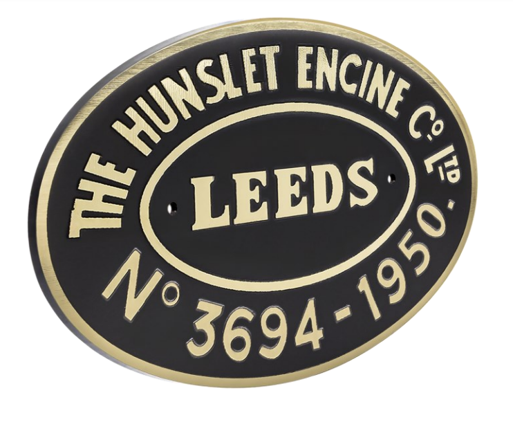 Hunslet Worksplate Full Size Replica - 3694 Whiston