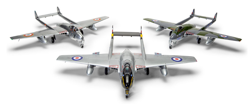 Airfix A06108 de Havilland Vampire FB.5/FB.9 Model Kit – Rails