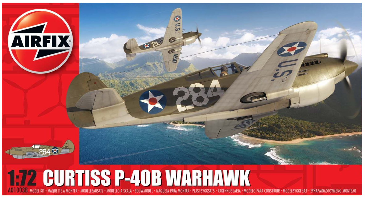 Curtiss P-40B Warhawk Model Kit