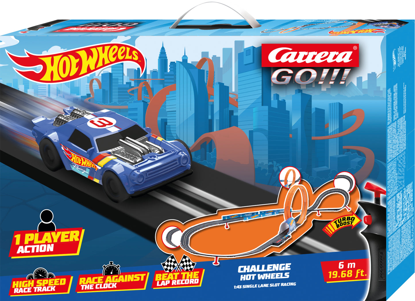 Hot wheels 6 lane race track on sale