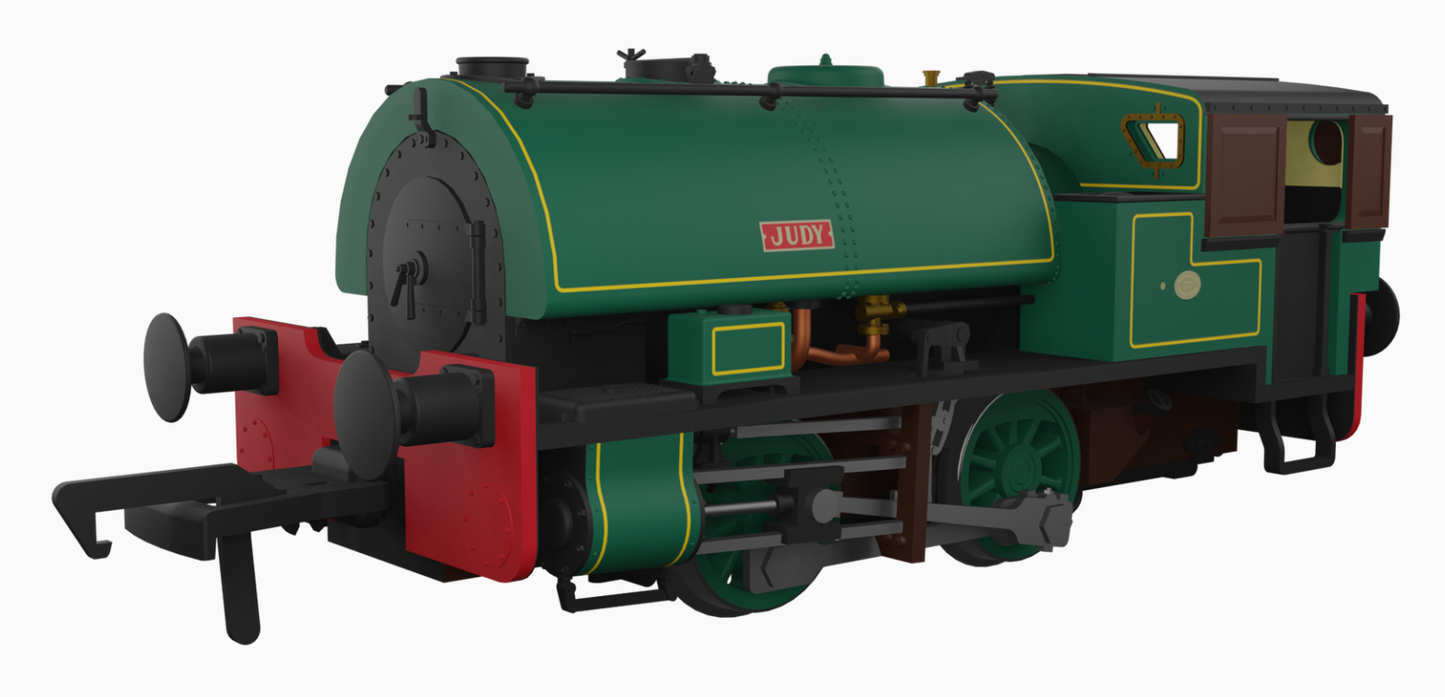 Port of Par Bagnalls Twin Pack - Lined Dark Green Steam Locomotive - DCC Sound