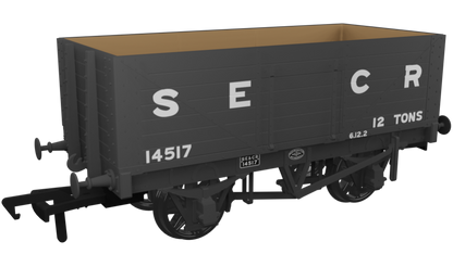 SECR 12T 7 Plank Mineral Wagon (SR Dia.1357) SECR (Late) No.14517