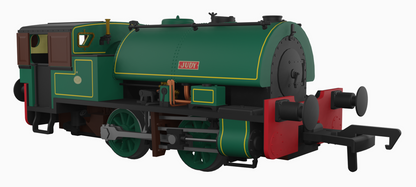 Port of Par Bagnalls Twin Pack - Lined Dark Green Steam Locomotive - DCC Sound