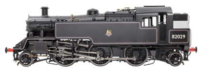 British Railways Standard 3MT 2-6-2T Lined Black Early Crest 82029 - Steam Tank Locomotive