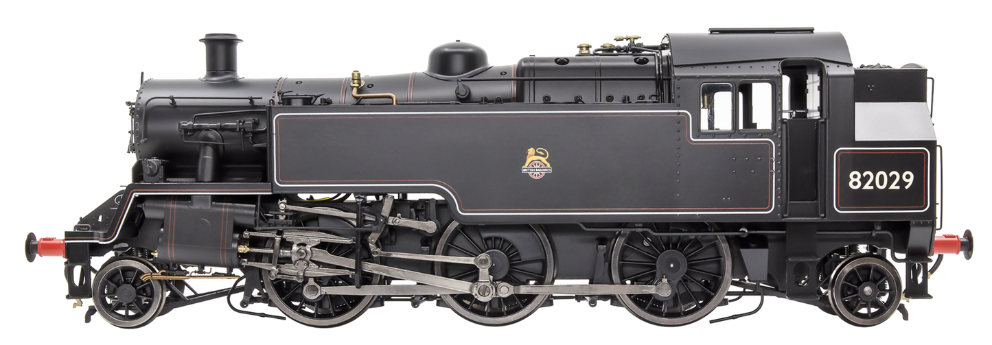 British Railways Standard 3MT 2-6-2T Lined Black Early Crest 82029 - Steam Tank Locomotive - DCC Fitted