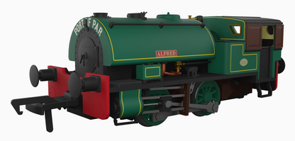 Port of Par Bagnall’s in Special Presentation Box Twin Pack - Lined Dark Green Steam Locomotive