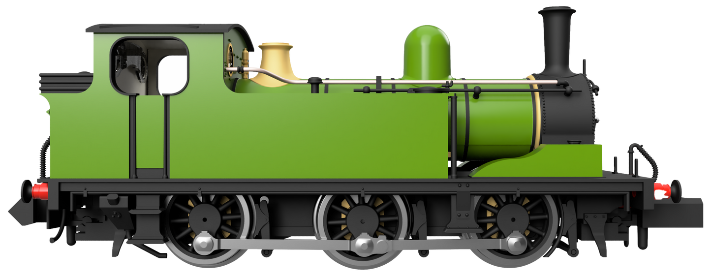 J72 0-6-0 69023 BR Lined Apple Green (Preserved) NER & Late Crest Steam Tank Locomotive - DCC Fitted