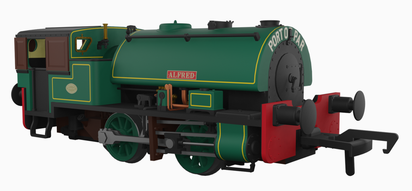 Port of Par Bagnall’s in Special Presentation Box Twin Pack - Lined Dark Green Steam Locomotive