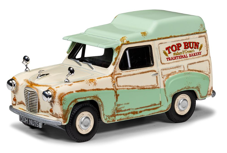 Wallace & Gromit Austin A35 Van Collection - Cheese Please!, Top Bun, Spick & Spanmobile