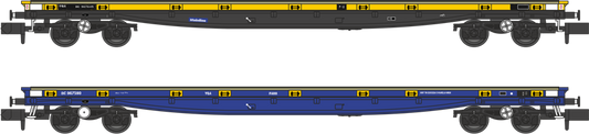 YQA Parrs Mainline Branding YQA Parr DC967580 (Mainline blue) and YQA Parr DC967645 (Departmental yellow with Mainline branding) - Twin Pack