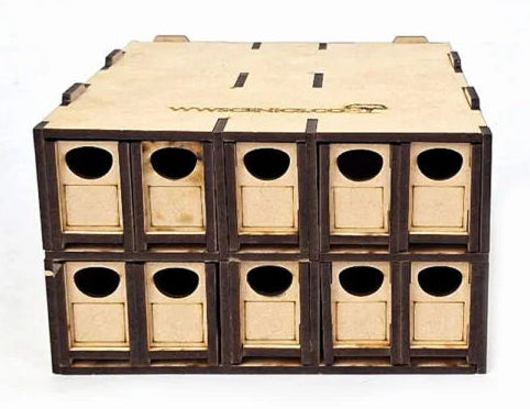 TT:120/OO9 Loco Storage Box - 10 Drawers