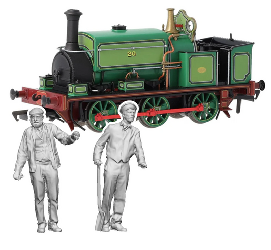 11416-076 1:76 Scale Manning Wardle L Class Early Crew - Full Colour 3D Print
