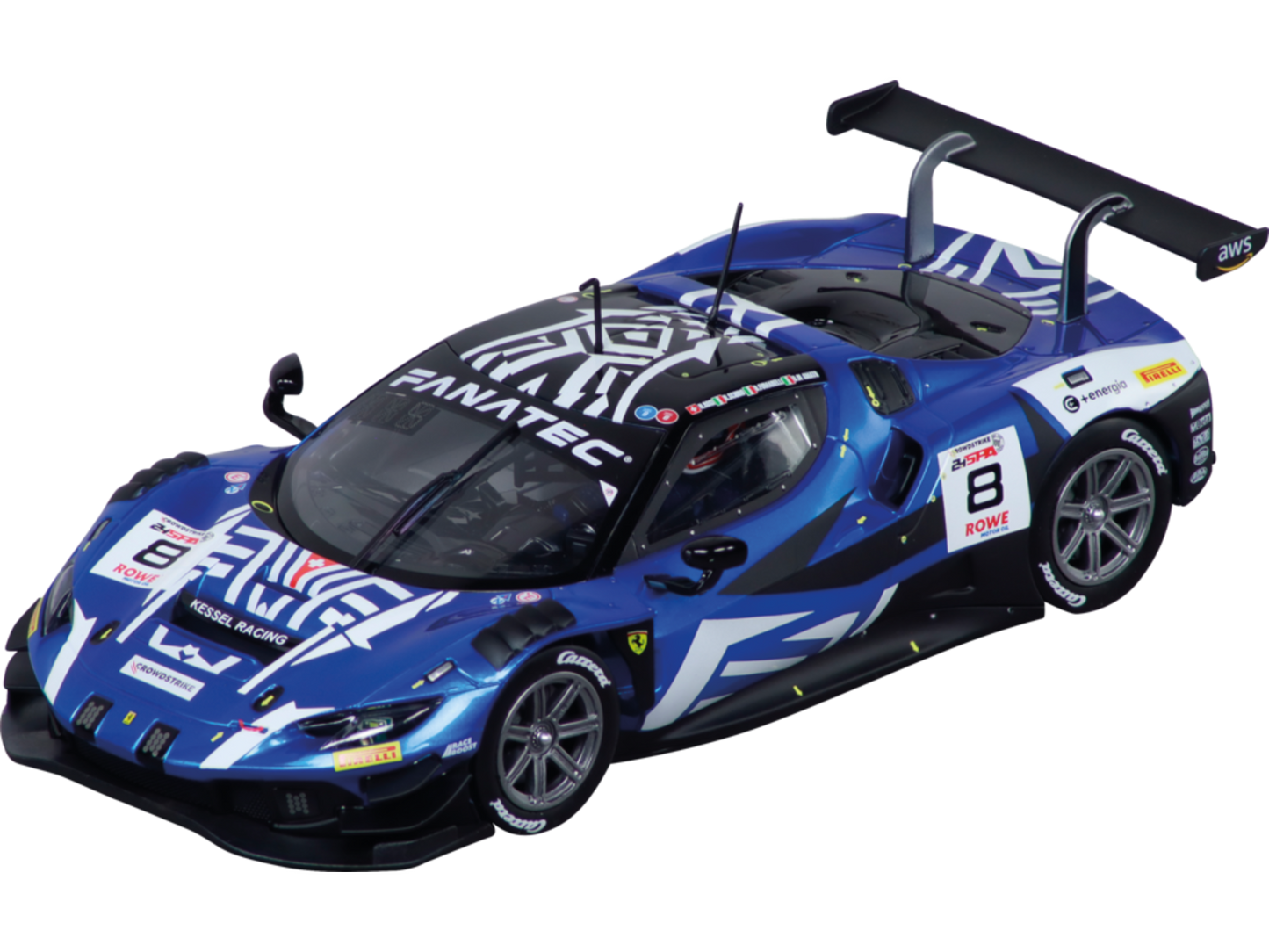 Carrera Digital 124 Ferrari 296 GT3 "Kessel Racing, No.8" 24H Spa 2024