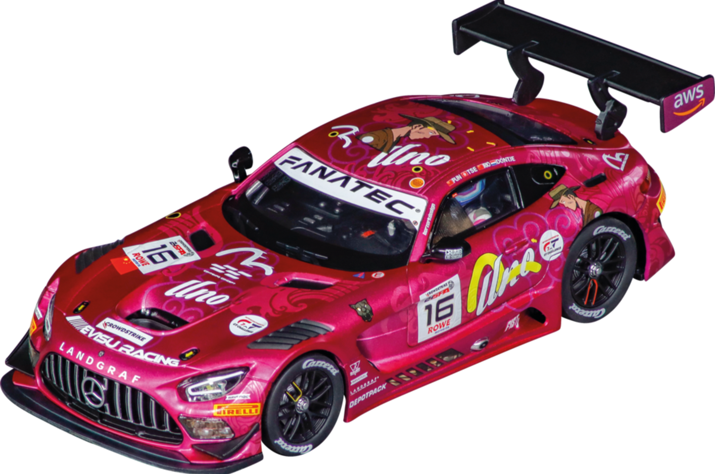 Carrera Evolution Mercedes-AMG GT3 Evo "Unoracing Team Landgraf, No.16" 24H Spa 2025