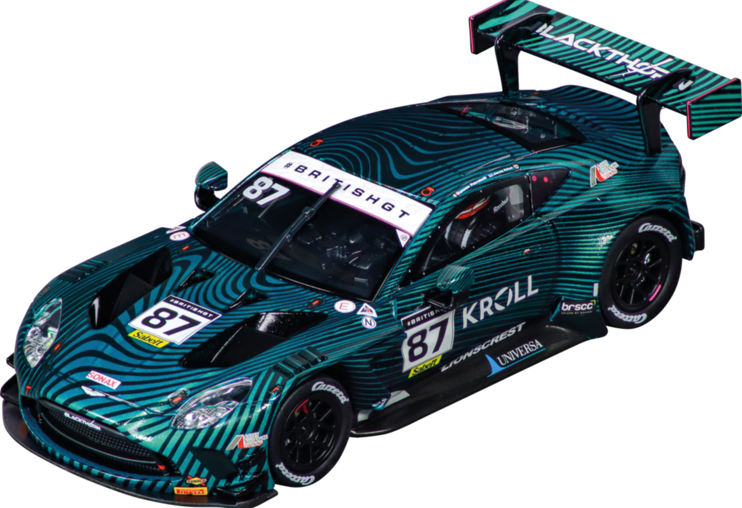 Carrera Digital 132 Aston Martin Vantage AMR GT3 Evo "Blackthorn AMR, No.87" British GT 2025
