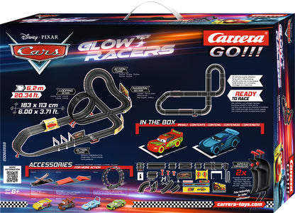 Carrera GO!!! Disney-Pixar Cars™ "Glow Racers" - Slot Racing Set (6.2m)