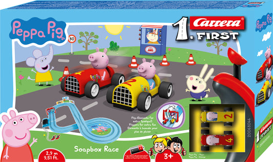 Carrera First Peppa Pig™ - "Soapbox Race" Slot Racing Set (2.9m)