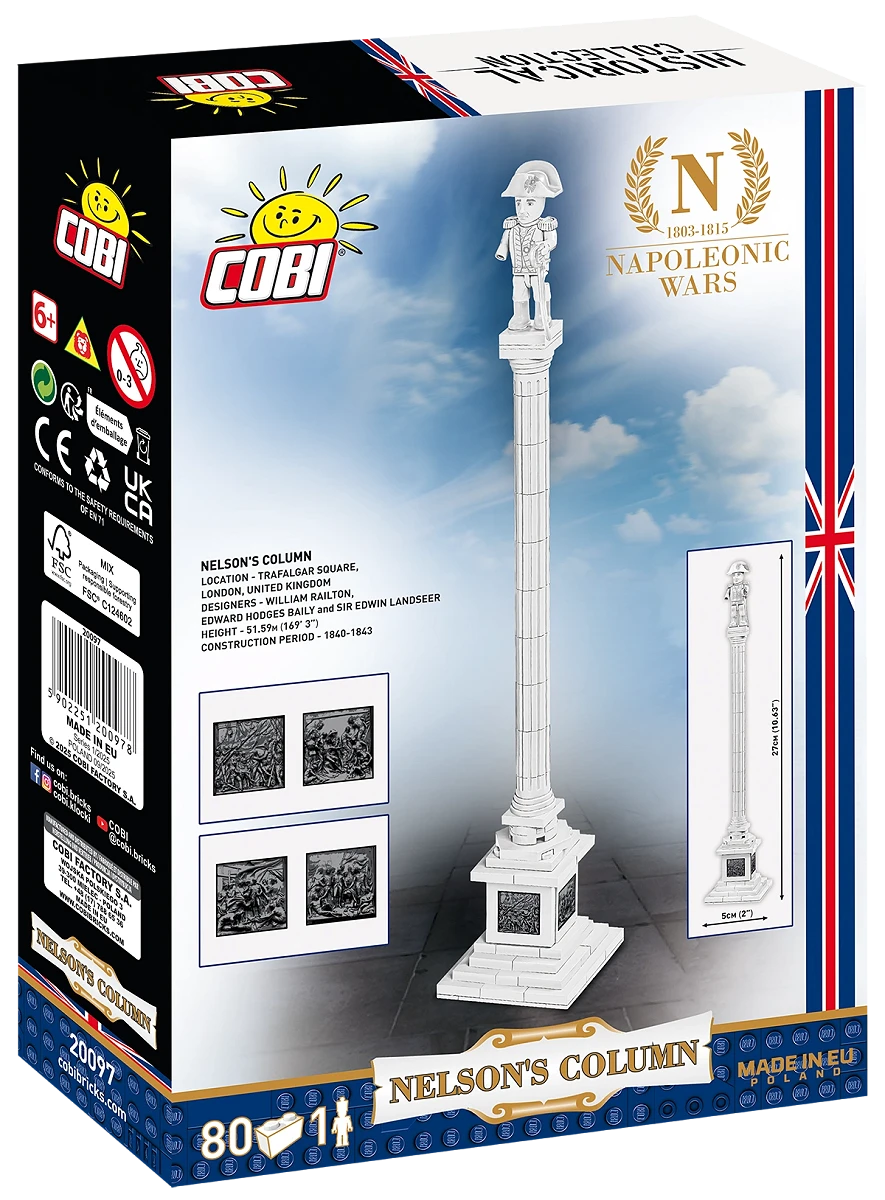 Nelson's Column Trafalgar (85 pcs) Model Kit